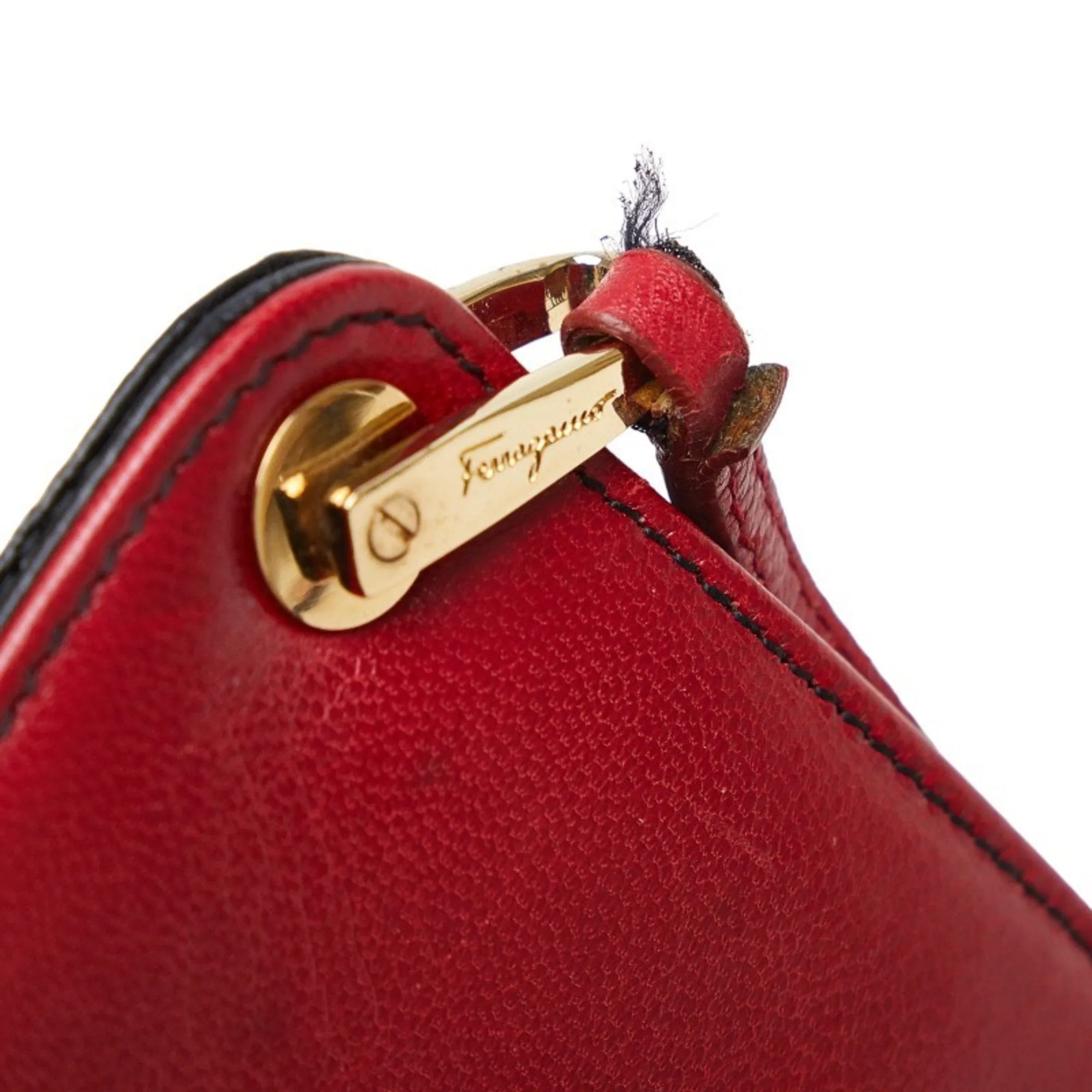 Salvatore Ferragamo  Color Leather Pouch (Pre-Owned)