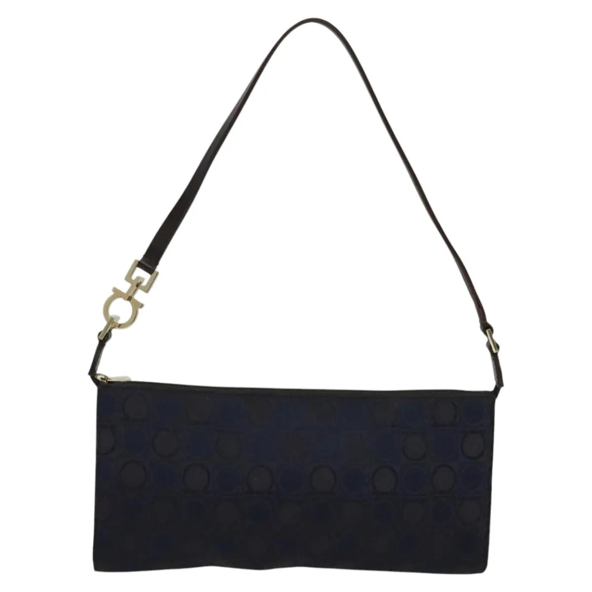 Salvatore Ferragamo Gancini Canvas Handbag (Pre-Owned)