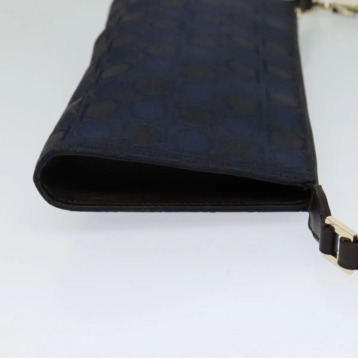 Salvatore Ferragamo Gancini Canvas Handbag (Pre-Owned)