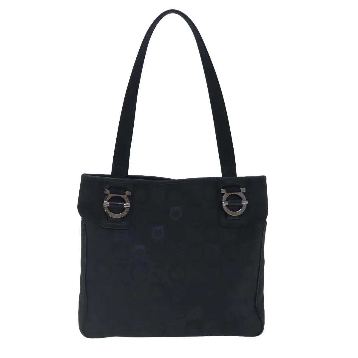 Salvatore Ferragamo Gancini  Canvas Tote Bag (Pre-Owned)