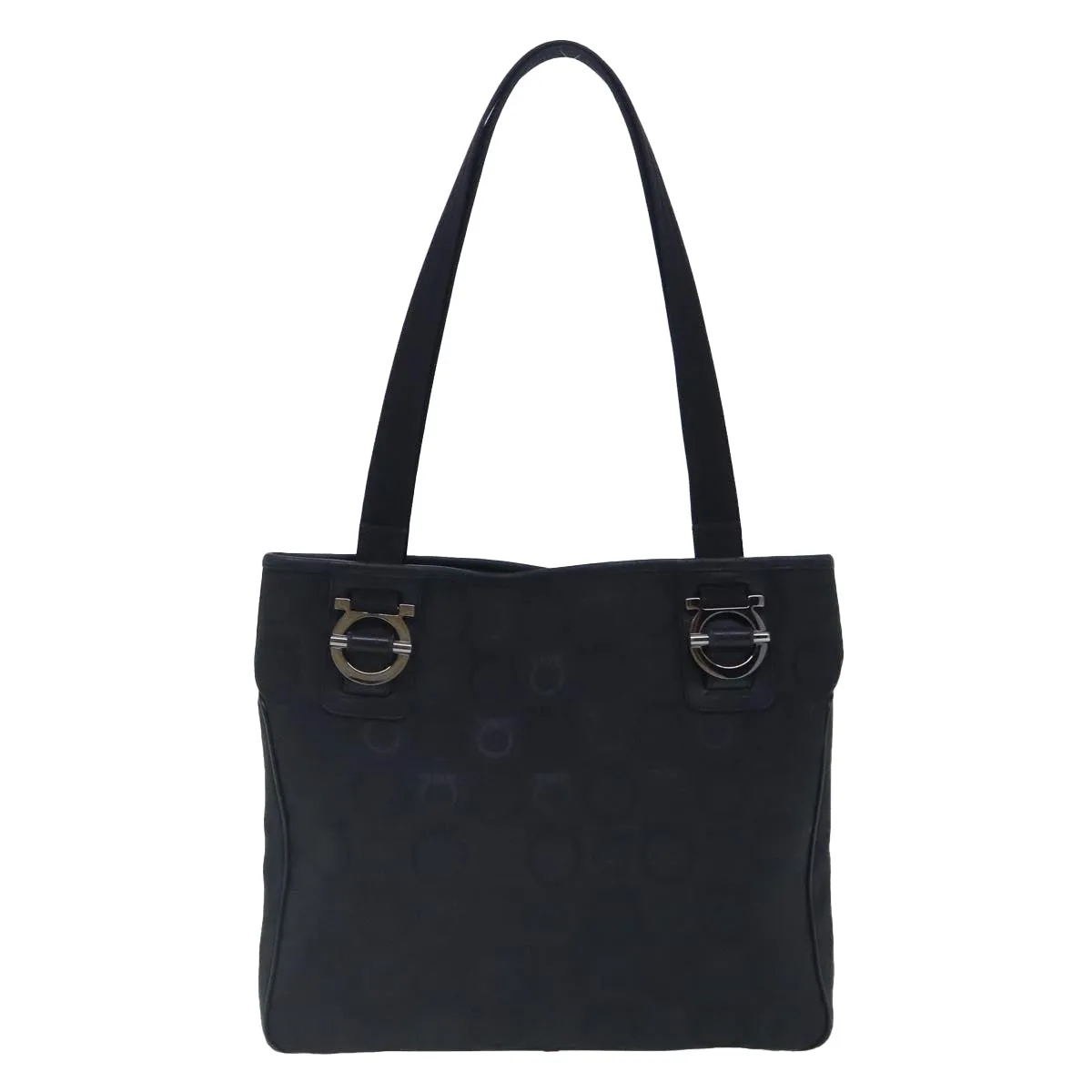 Salvatore Ferragamo Gancini  Canvas Tote Bag (Pre-Owned)