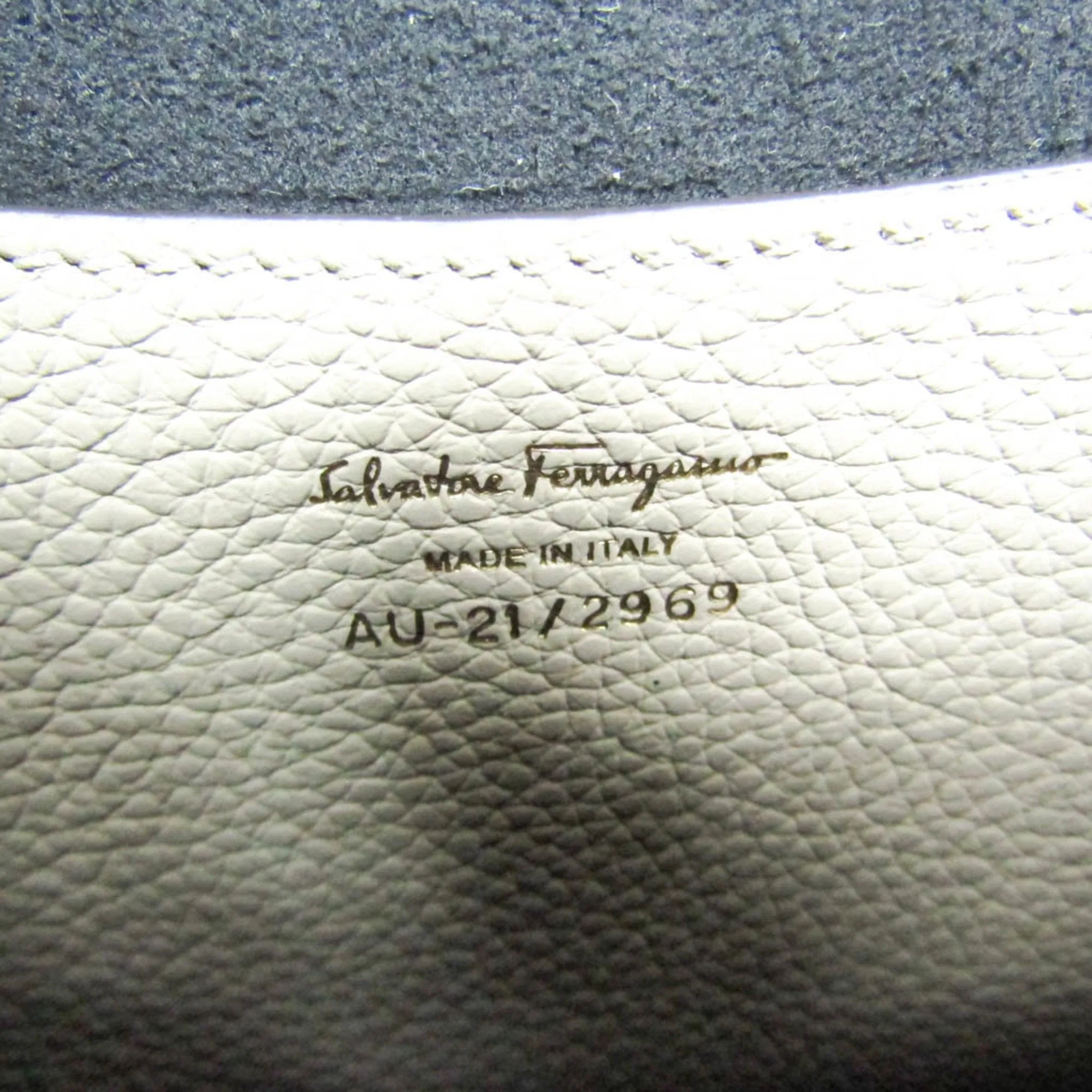 Salvatore Ferragamo Gancini  Leather Backpack Bag (Pre-Owned)