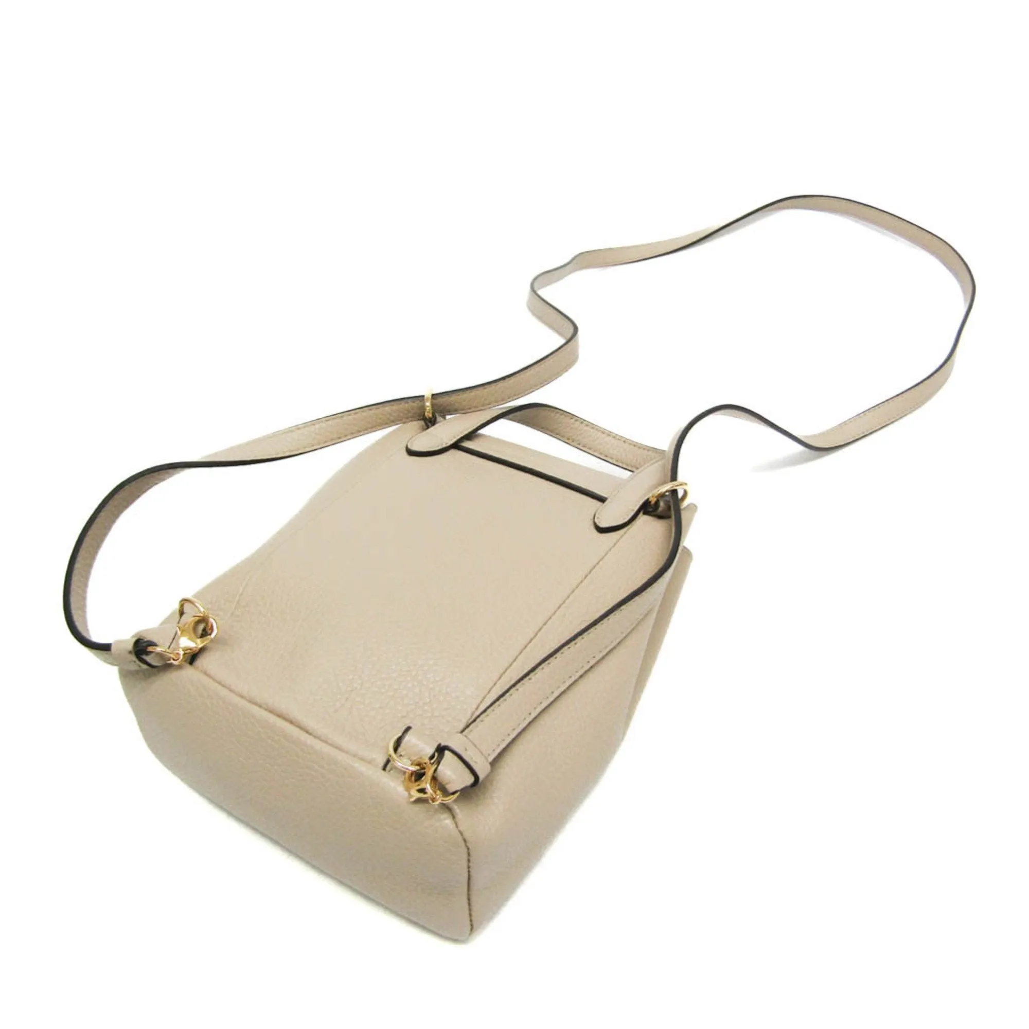 Salvatore Ferragamo Gancini  Leather Backpack Bag (Pre-Owned)