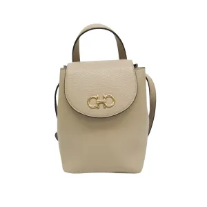 Salvatore Ferragamo Gancini  Leather Backpack Bag (Pre-Owned)
