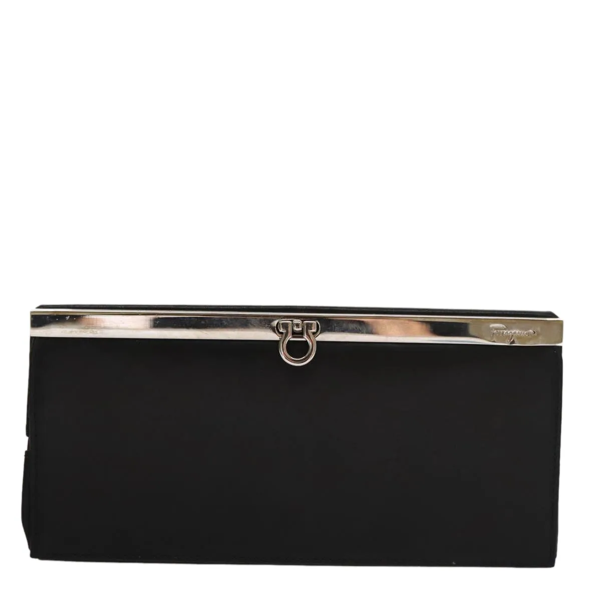 Salvatore Ferragamo Gancini  Leather Clutch Bag (Pre-Owned)