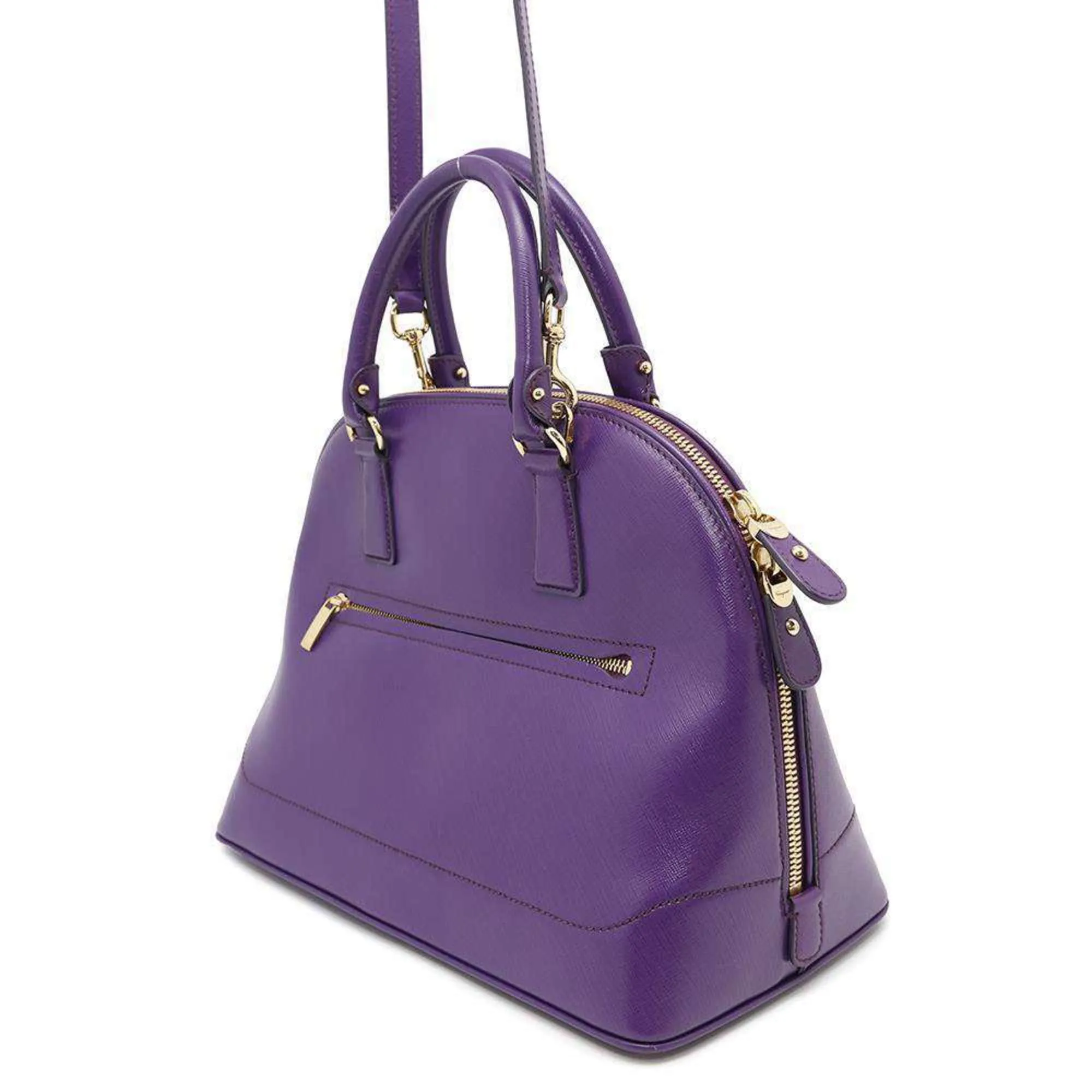 Salvatore Ferragamo Gancini Leather Handbag (Pre-Owned)