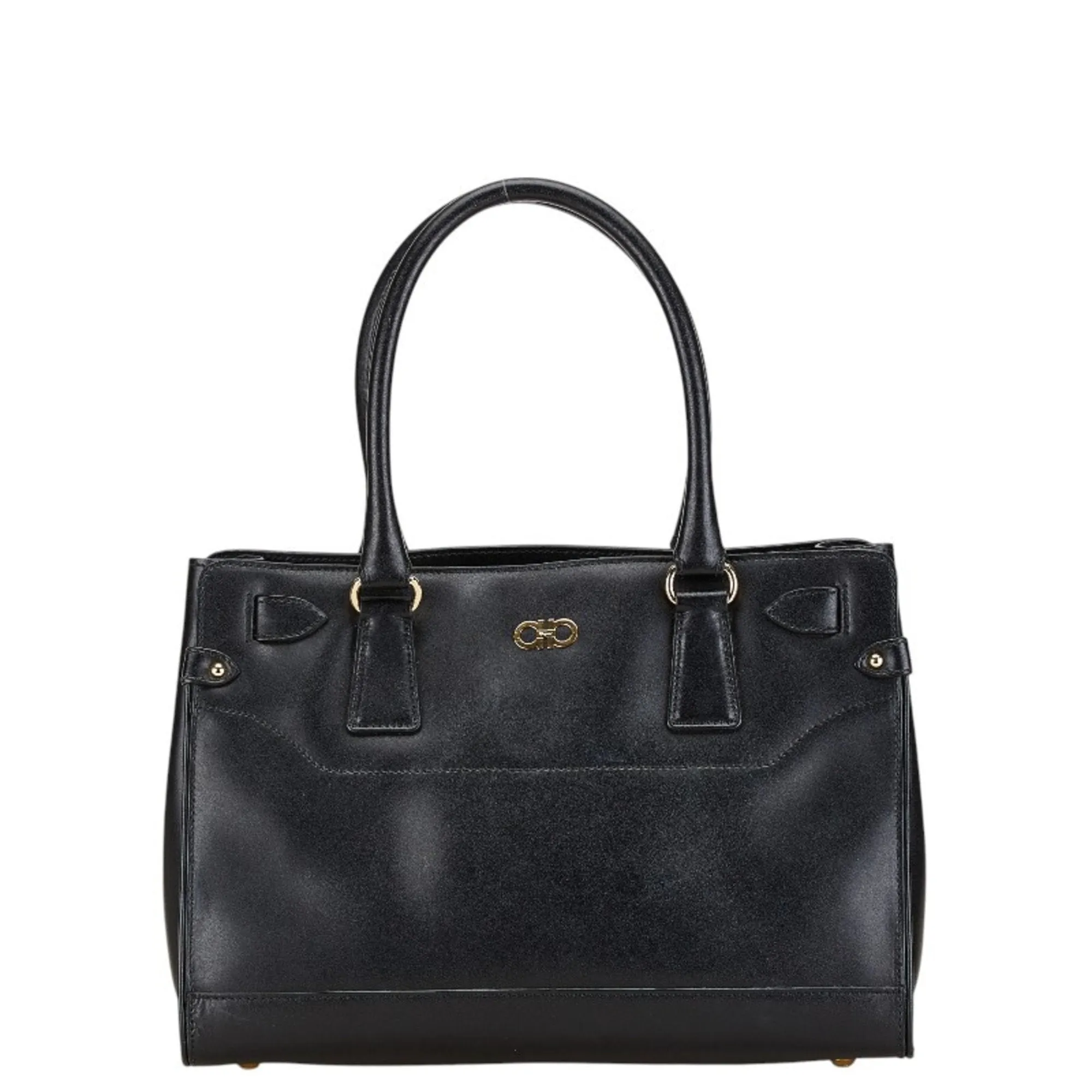 Salvatore Ferragamo Gancini  Leather Handbag (Pre-Owned)