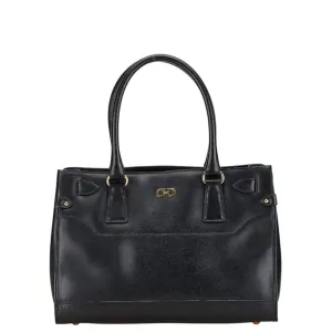 Salvatore Ferragamo Gancini  Leather Handbag (Pre-Owned)