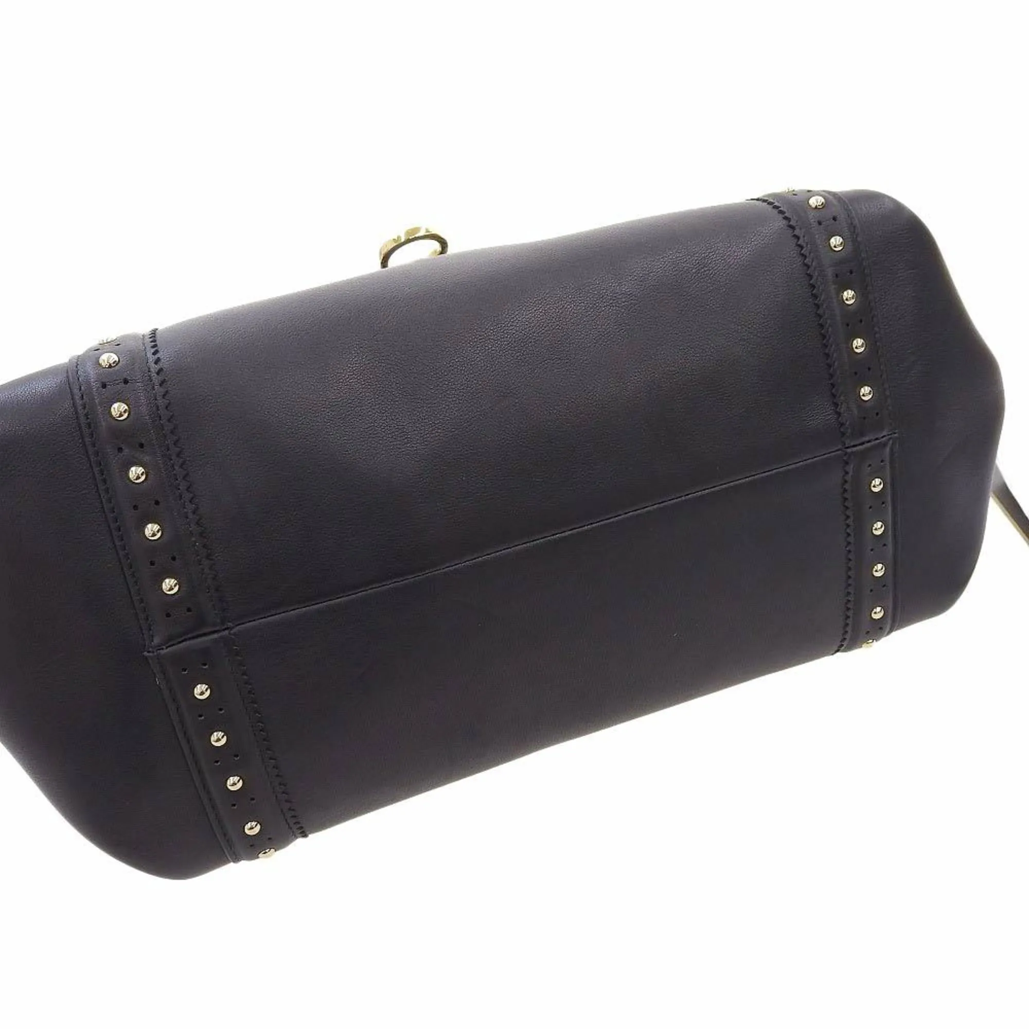 Salvatore Ferragamo Gancini  Leather Handbag (Pre-Owned)