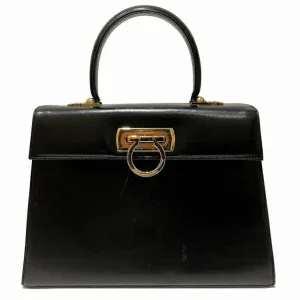 Salvatore Ferragamo Gancini  Leather Handbag (Pre-Owned)