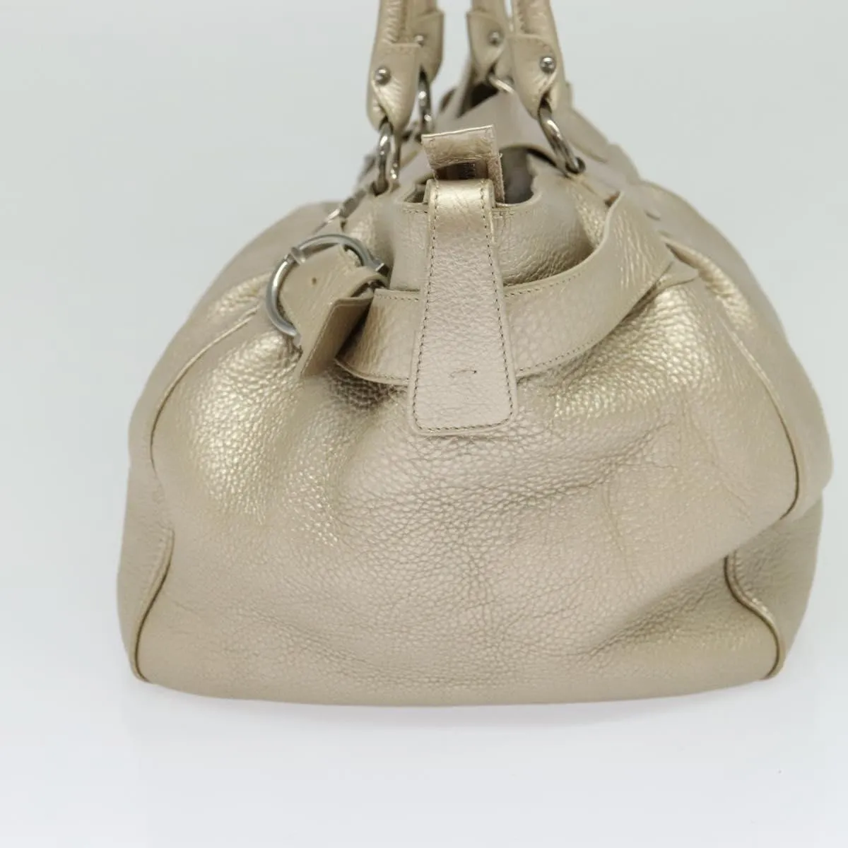 Salvatore Ferragamo Gancini Leather Tote Bag (Pre-Owned)