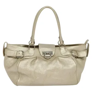 Salvatore Ferragamo Gancini Leather Tote Bag (Pre-Owned)