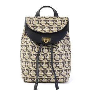 Salvatore Ferragamo Gancini    Pvc Leather Backpack (Pre-Owned)