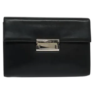 Salvatore Ferragamo Leather Clutch Bag (Pre-Owned)