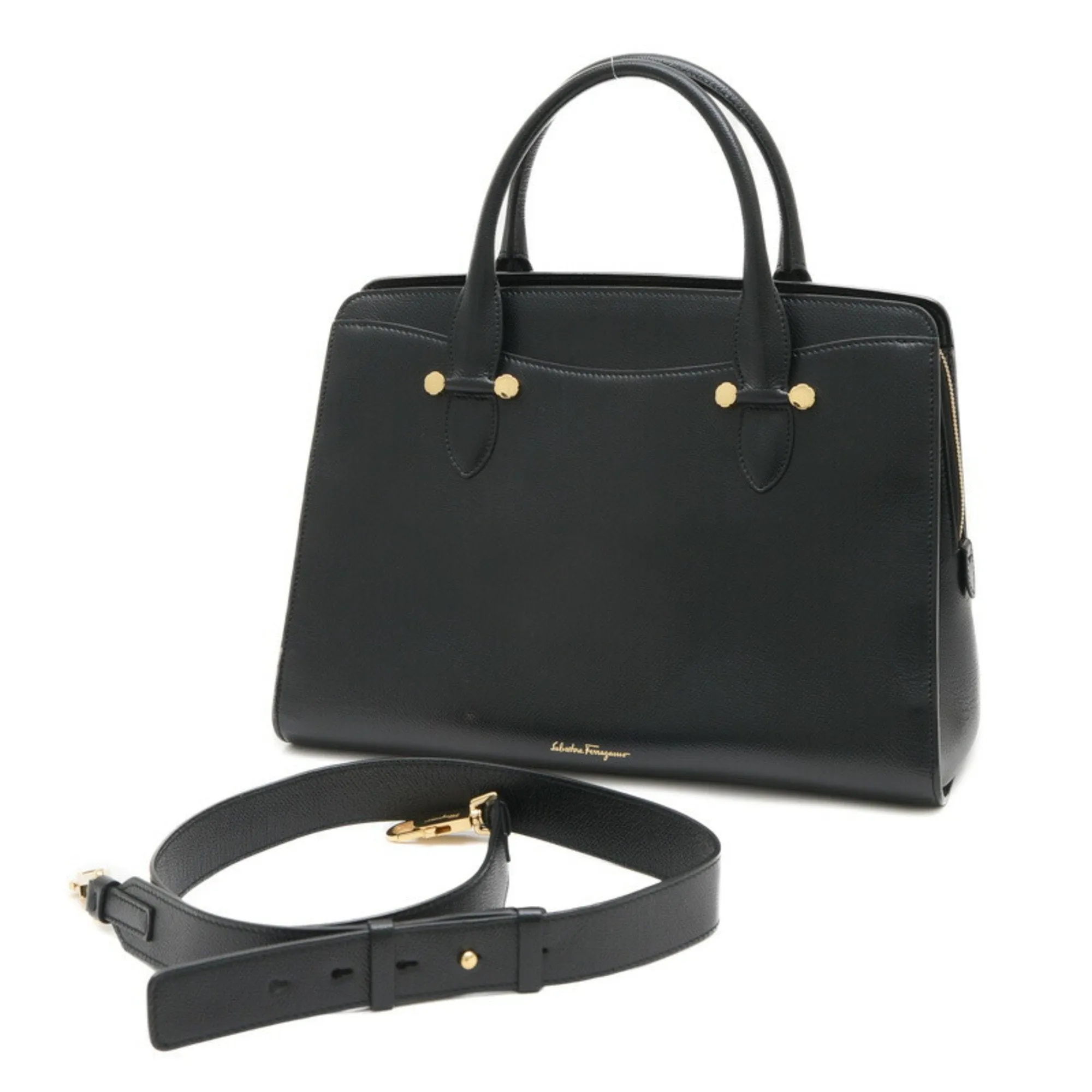 Salvatore Ferragamo Leather Handbag (Pre-Owned)