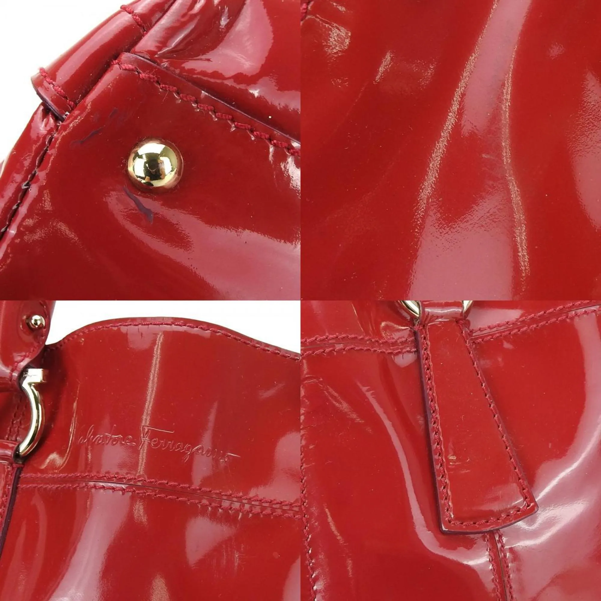 Salvatore Ferragamo Leather Handbag (Pre-Owned)