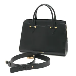 Salvatore Ferragamo Leather Handbag (Pre-Owned)