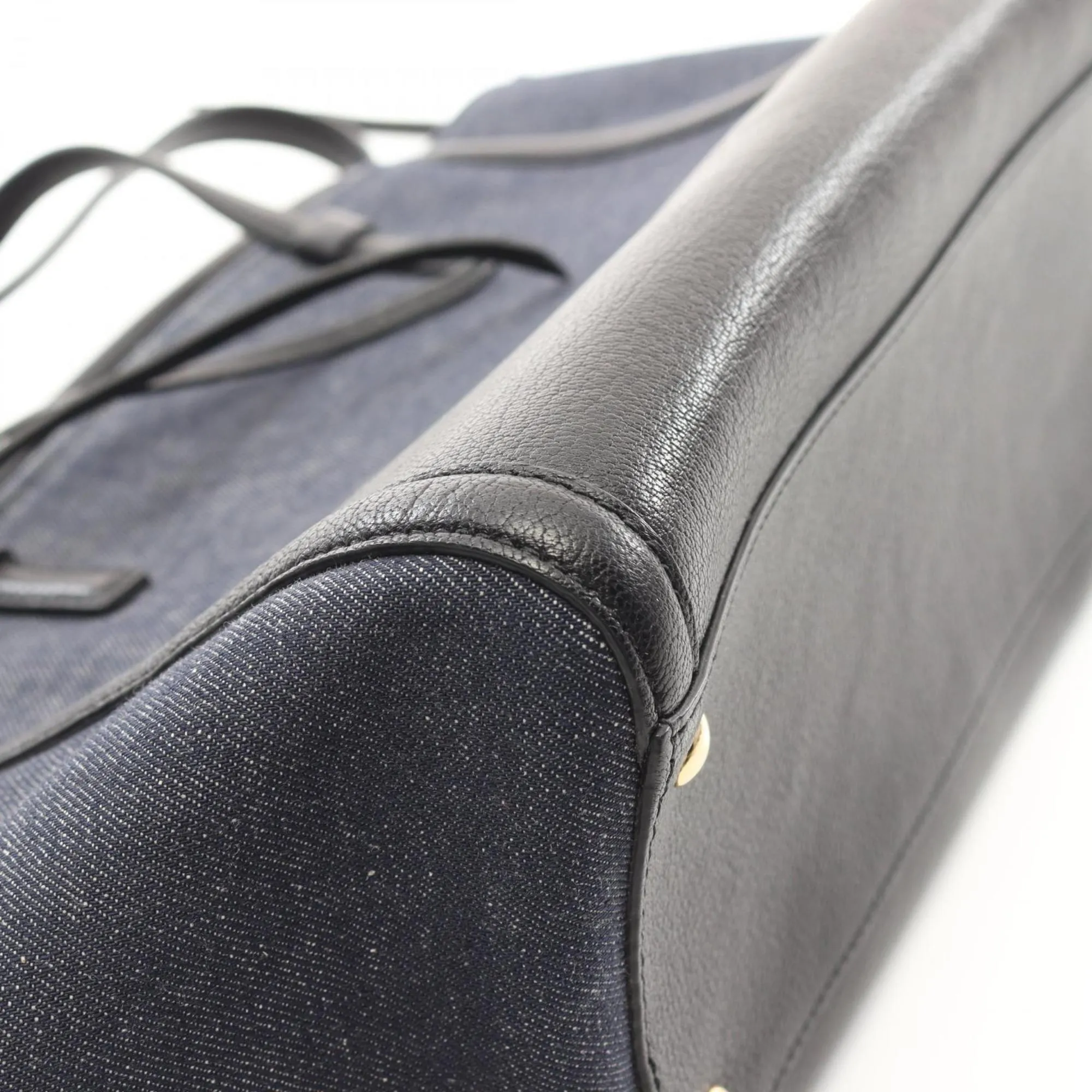 Salvatore Ferragamo Navy blue Leather Tote Bag (Pre-Owned)