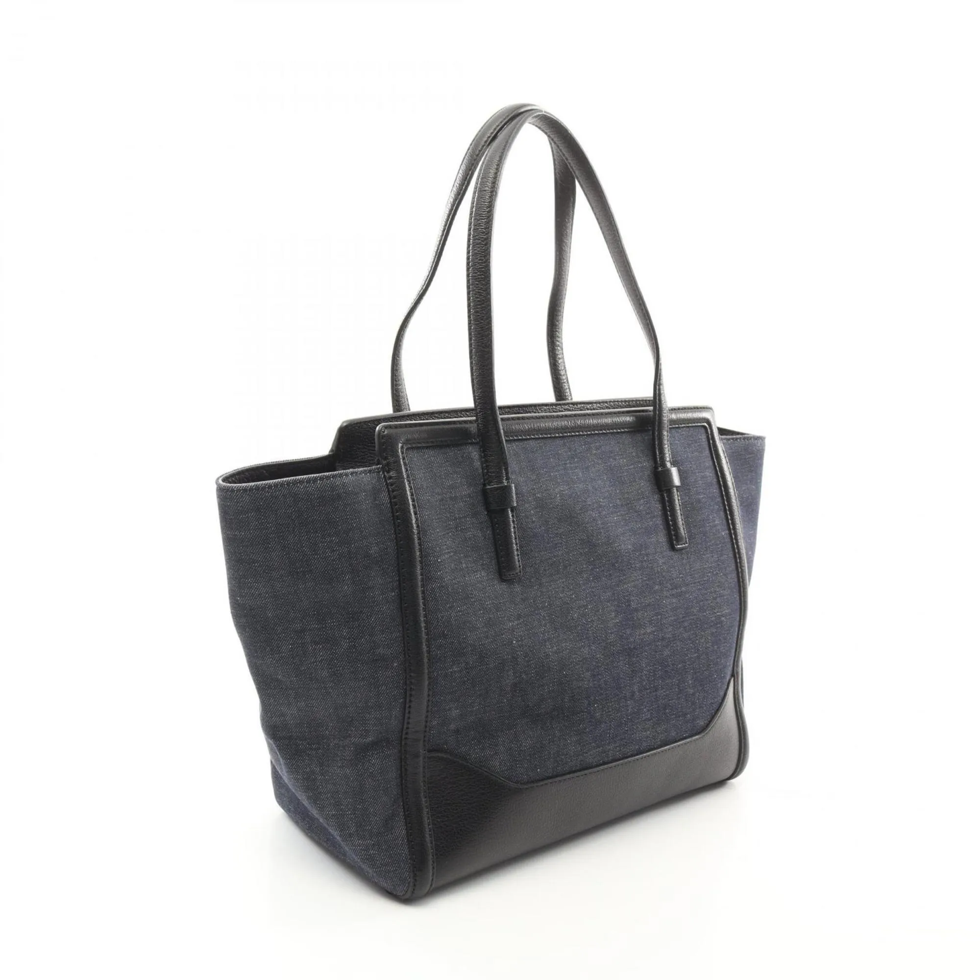 Salvatore Ferragamo Navy blue Leather Tote Bag (Pre-Owned)