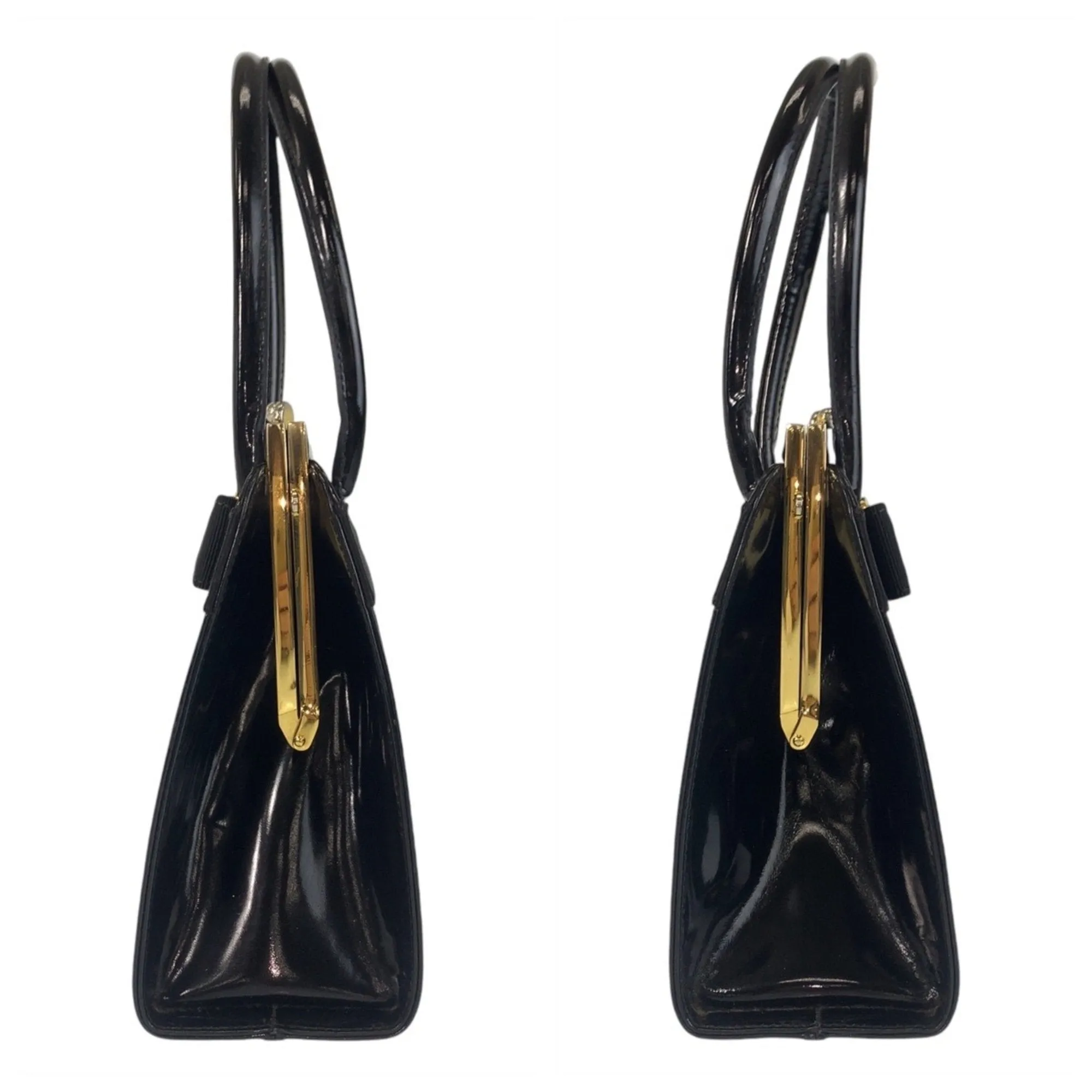 Salvatore Ferragamo Patent Leather Handbag (Pre-Owned)