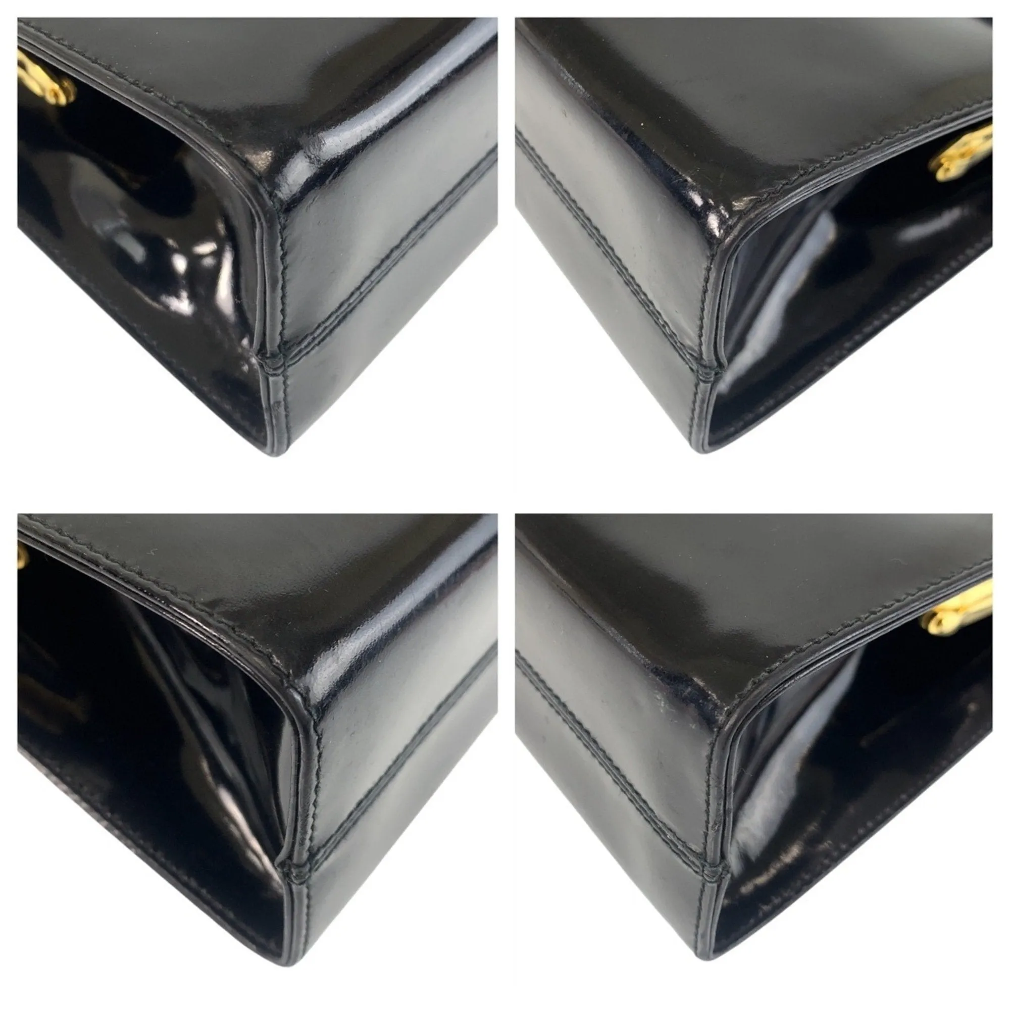 Salvatore Ferragamo Patent Leather Handbag (Pre-Owned)