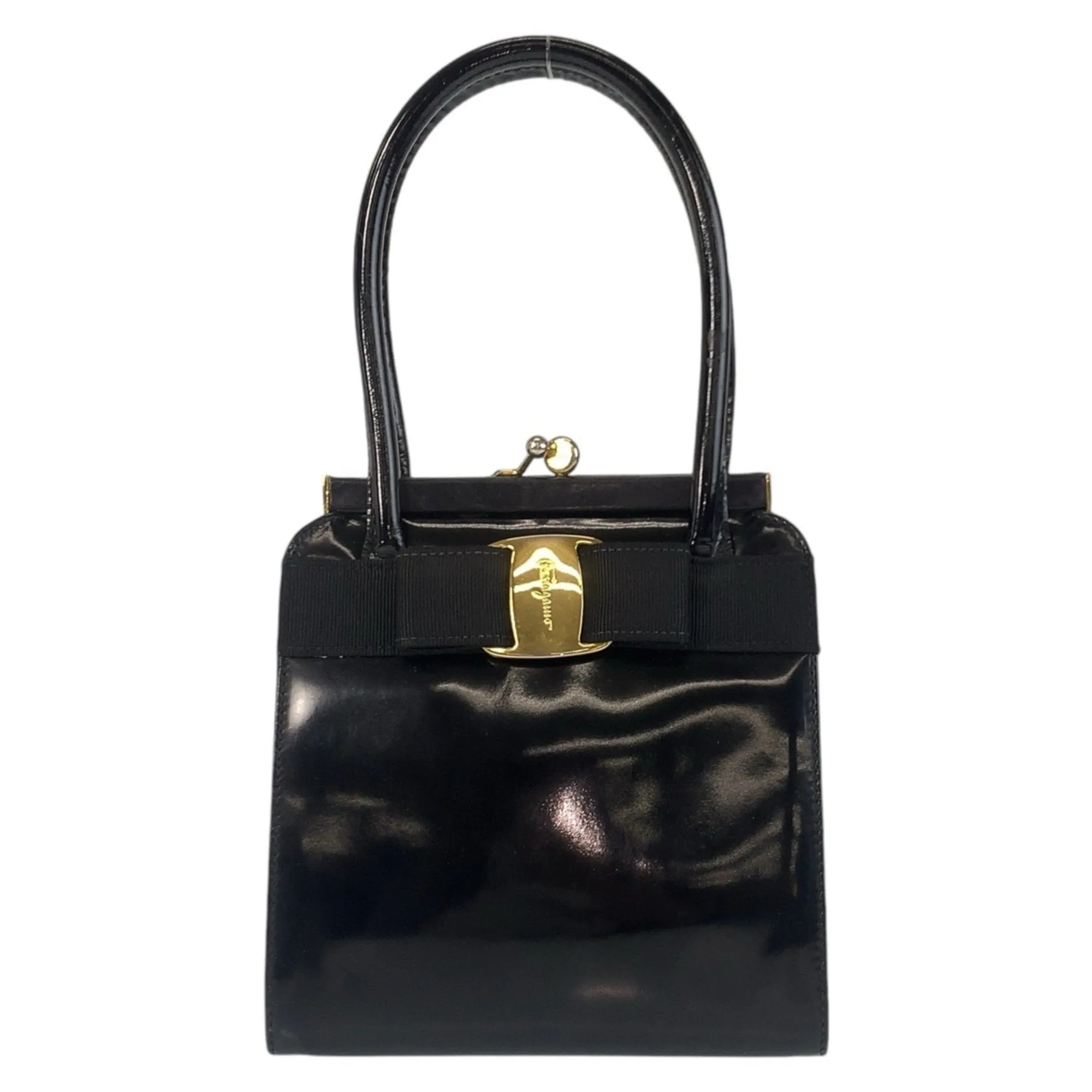 Salvatore Ferragamo Patent Leather Handbag (Pre-Owned)