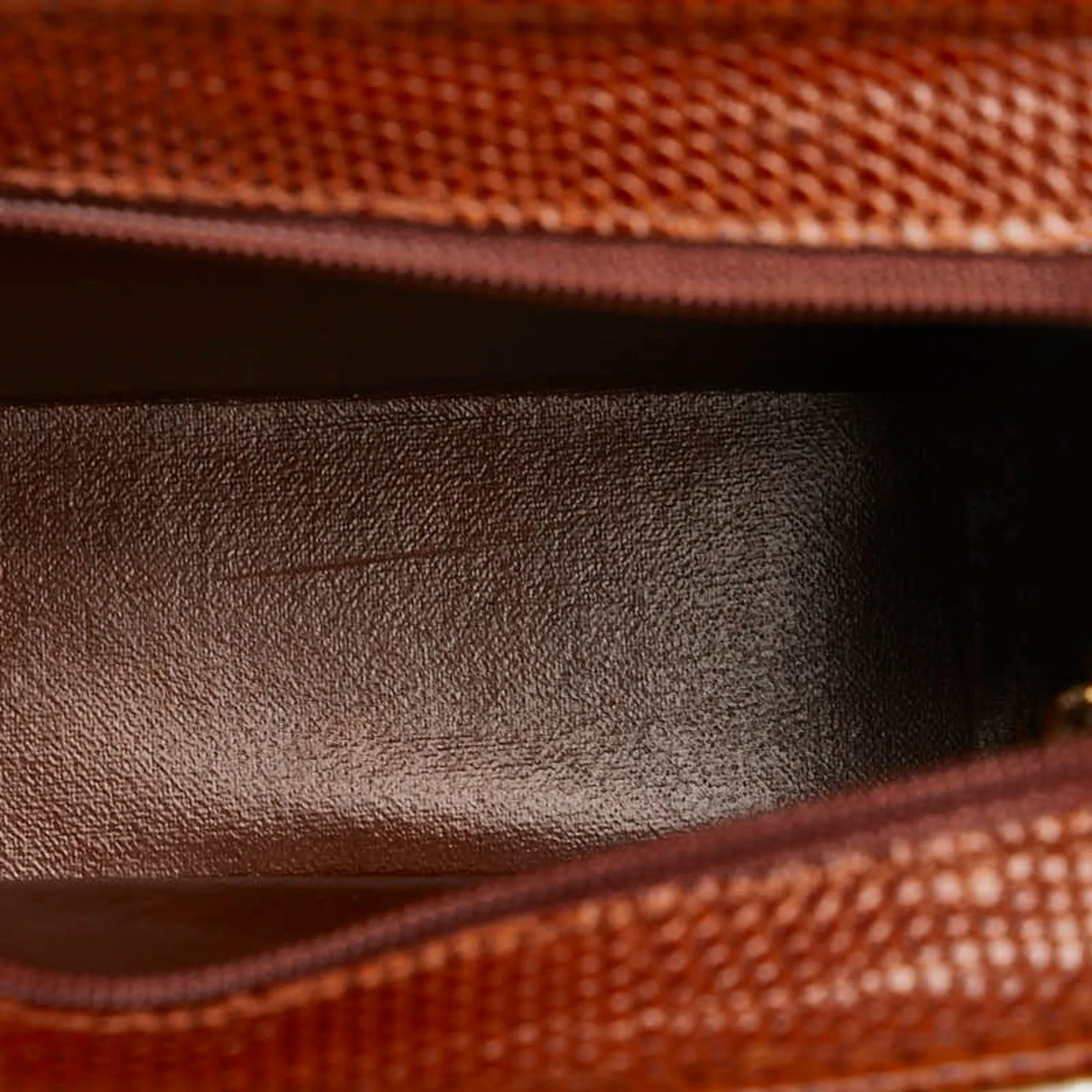 Salvatore Ferragamo Vara Leather Clutch Bag (Pre-Owned)