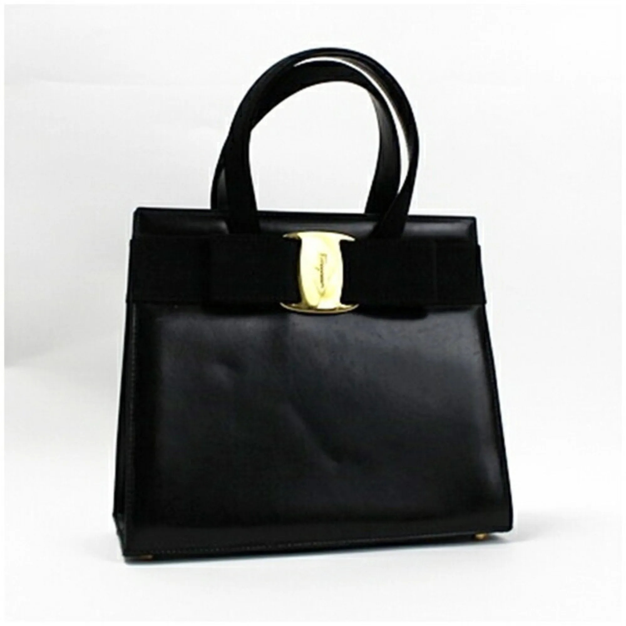 Salvatore Ferragamo Vara Leather Handbag (Pre-Owned)