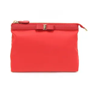 Salvatore Ferragamo Vara Synthetic Clutch Bag (Pre-Owned)
