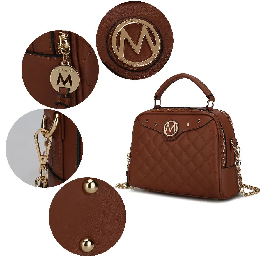 Samira Vegan Leather Satchel Handbag