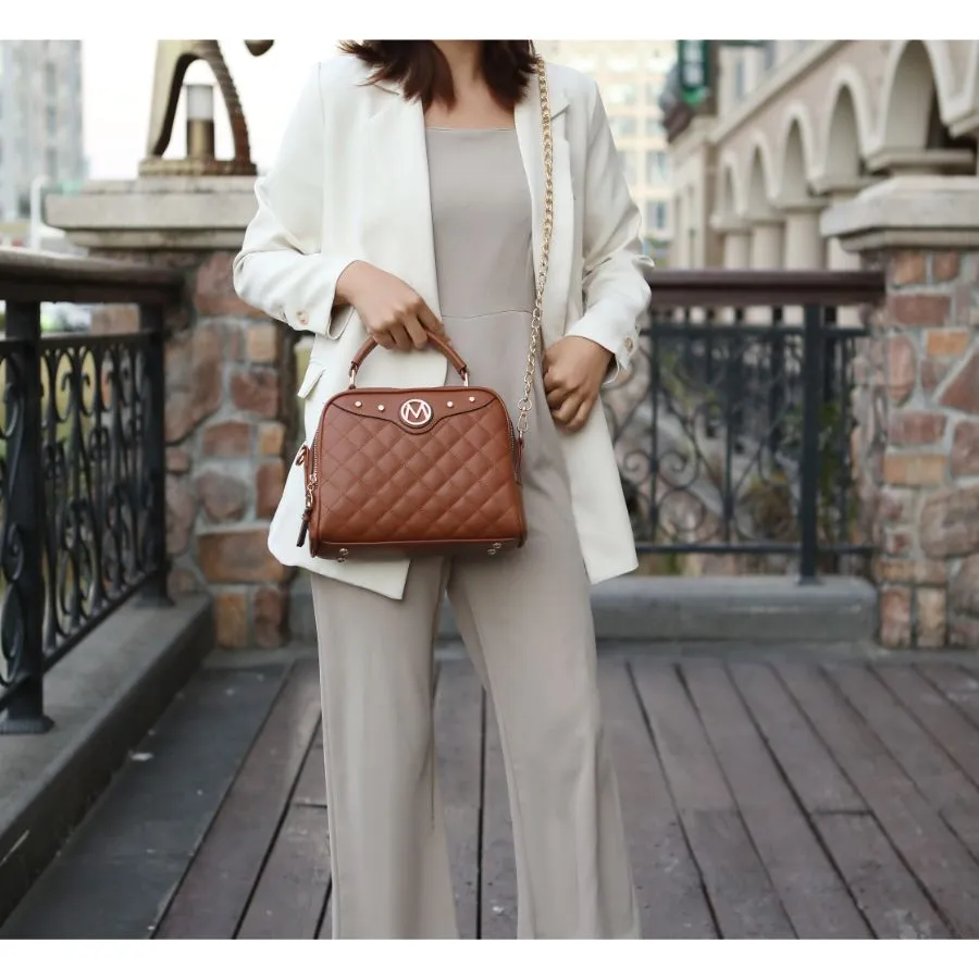 Samira Vegan Leather Satchel Handbag