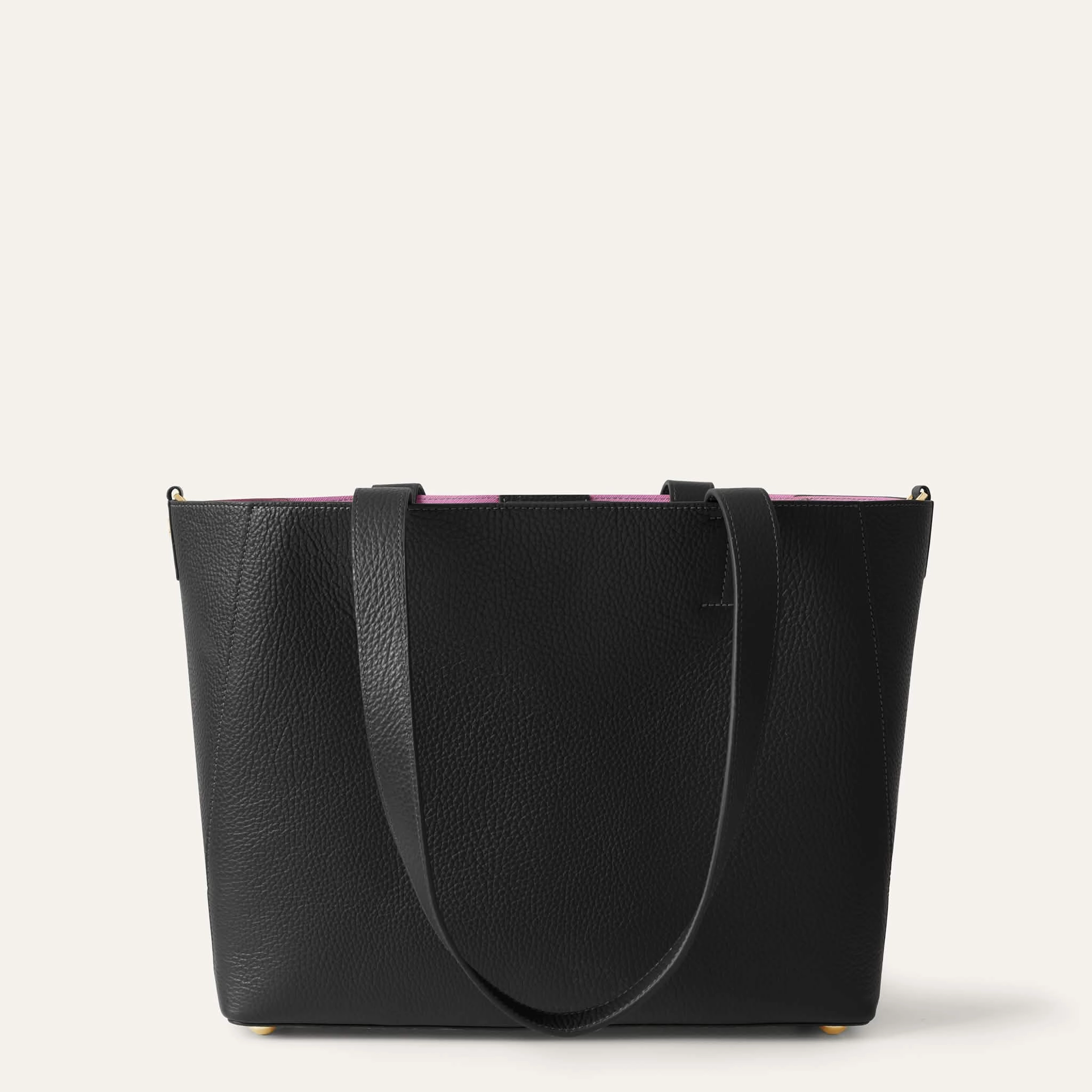 Sarah Tote | Black with Gold hardware