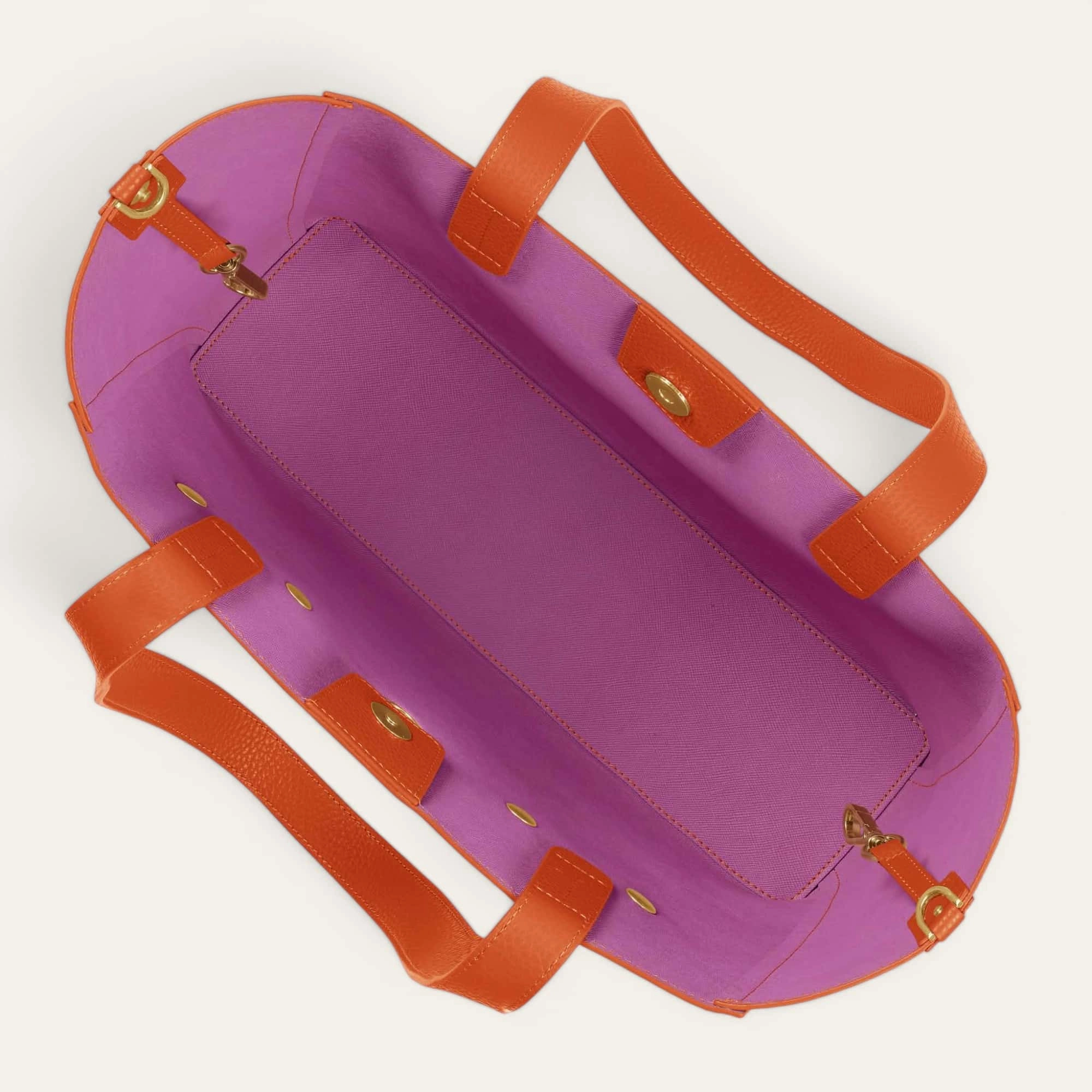 Sarah Tote | Tangerine with Gold hardware