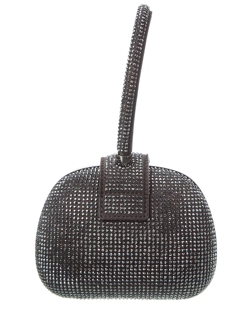 Self-Portrait Rhinestone Top Handle Clutch