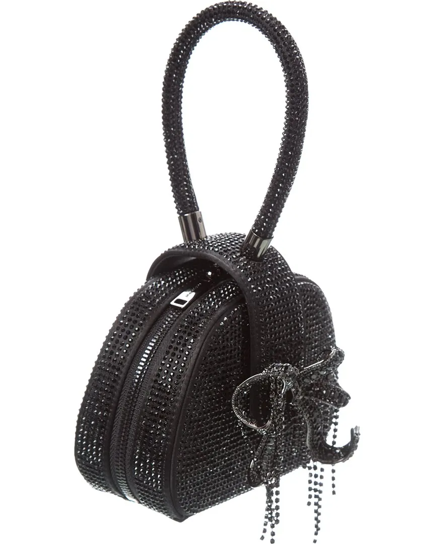 Self-Portrait Rhinestone Top Handle Micro Bag