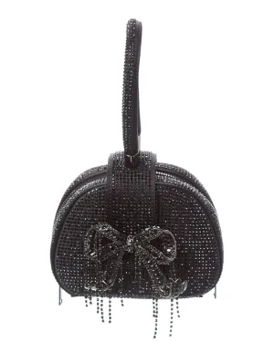 Self-Portrait Rhinestone Top Handle Micro Bag