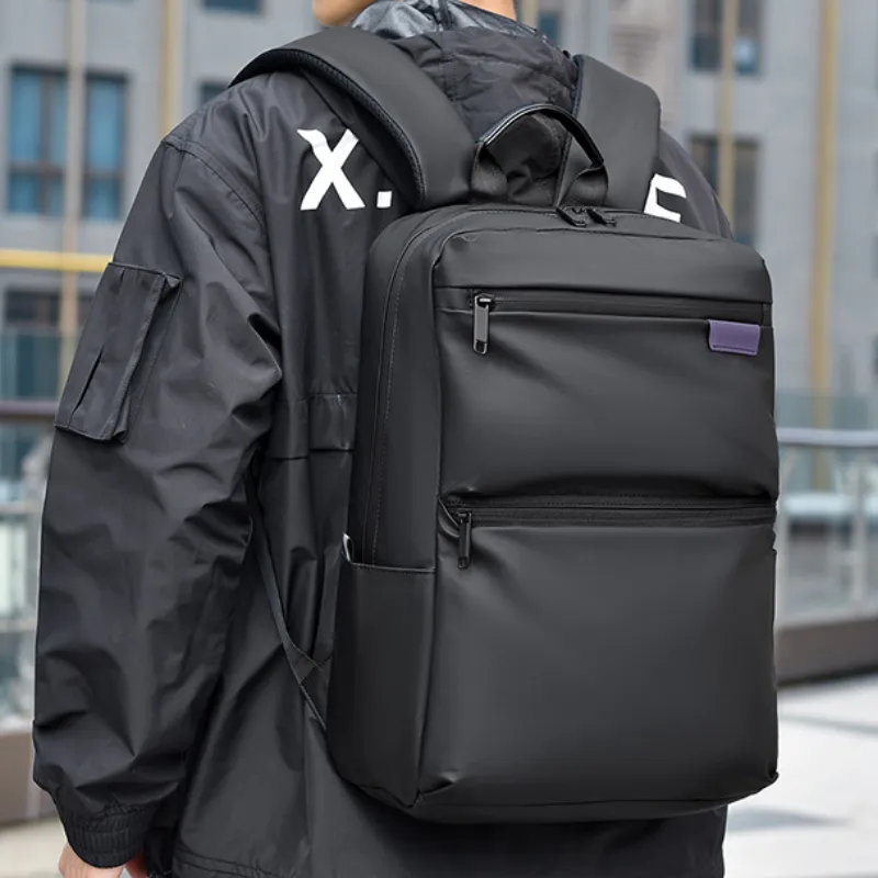 Simple Business Polyester Backpack for College Students