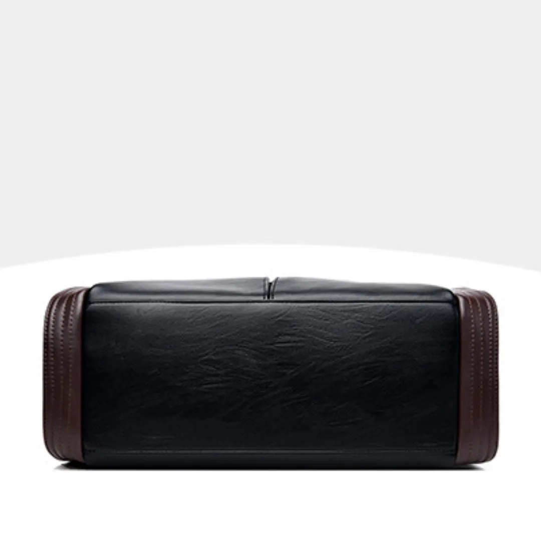 Soft Leather Large Capacity Fashion Tote Handbag