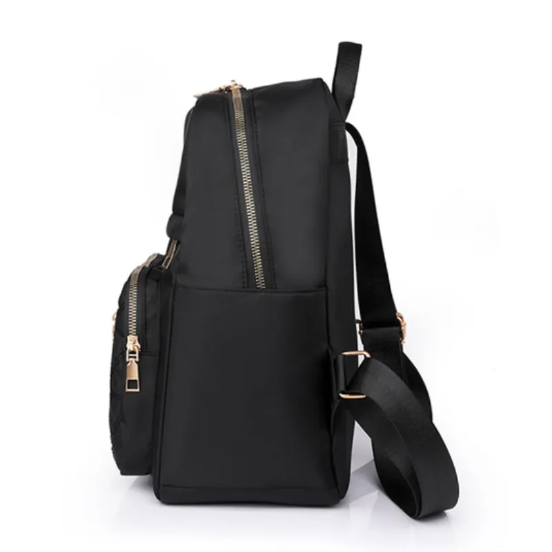 Splash-Proof Large Capacity Women's Nylon Backpack