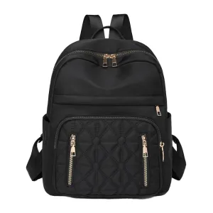 Splash-Proof Large Capacity Women's Nylon Backpack