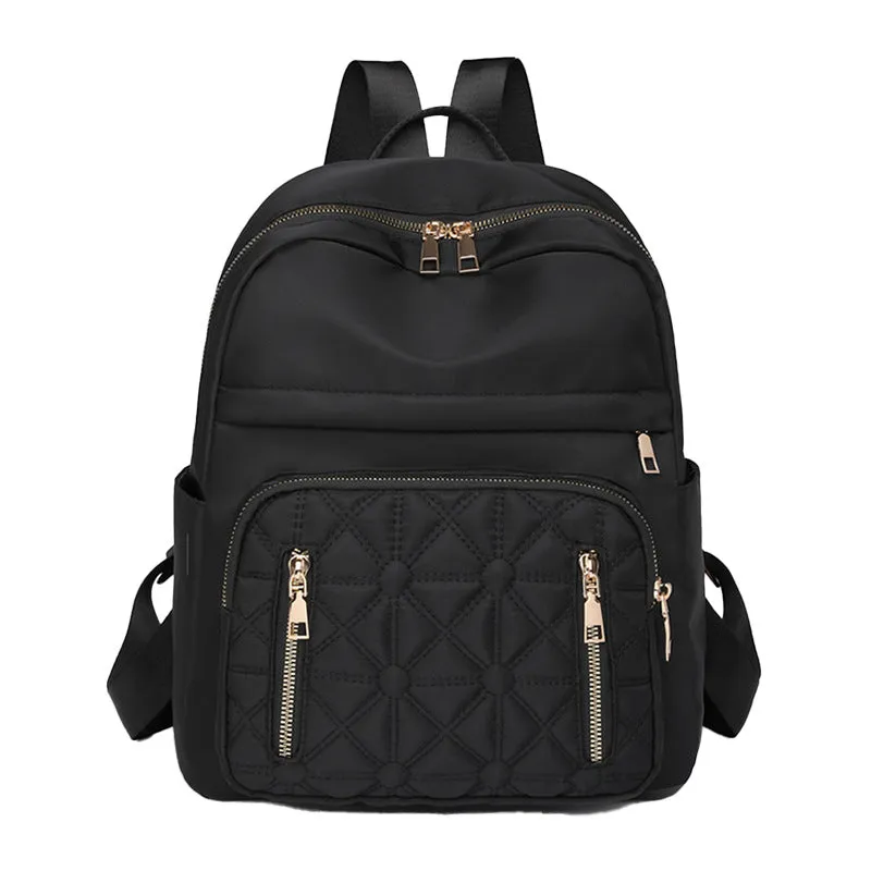 Splash-Proof Large Capacity Women's Nylon Backpack