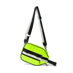 Sporty Pickleball Crossbody In Neon Yellow