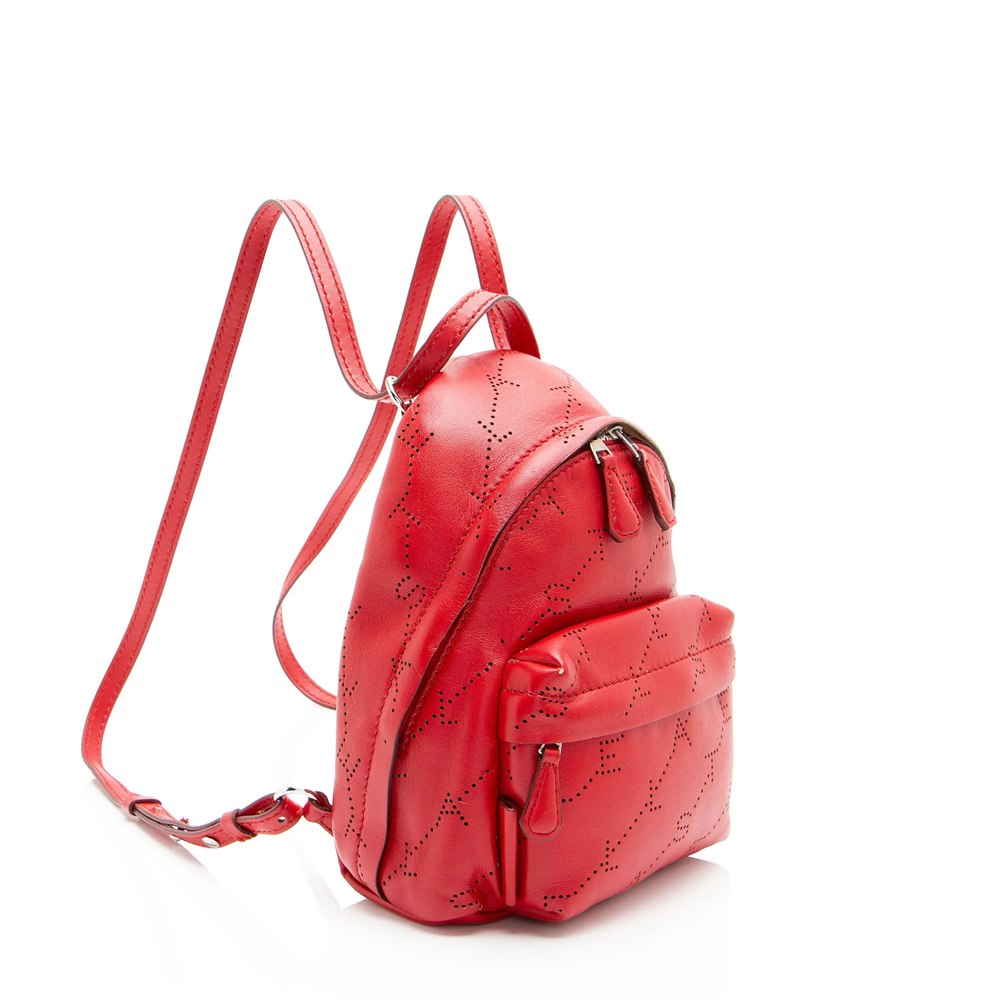 Stella McCartney Eco Alter Nappa Perforated Logo Mini Backpack