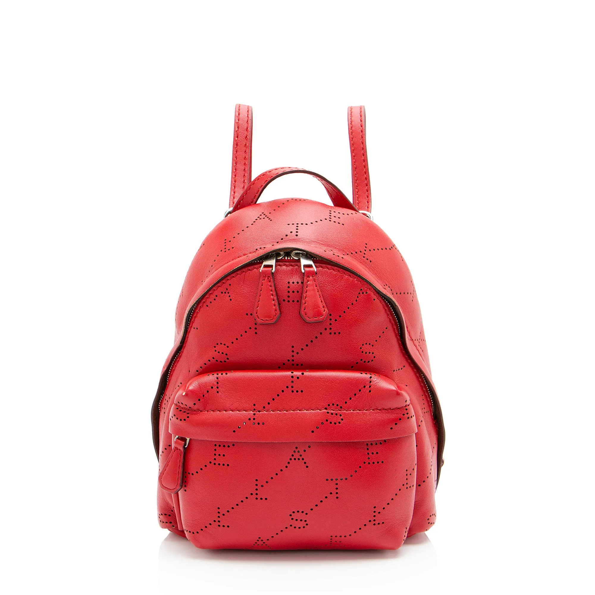 Stella McCartney Eco Alter Nappa Perforated Logo Mini Backpack