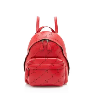 Stella McCartney Eco Alter Nappa Perforated Logo Mini Backpack