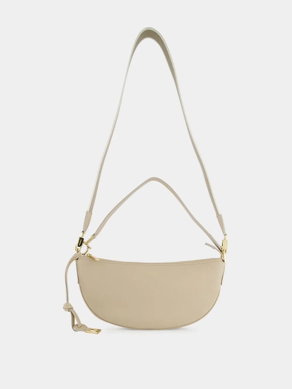 Stone Hammered Calfskin Hobo Bag