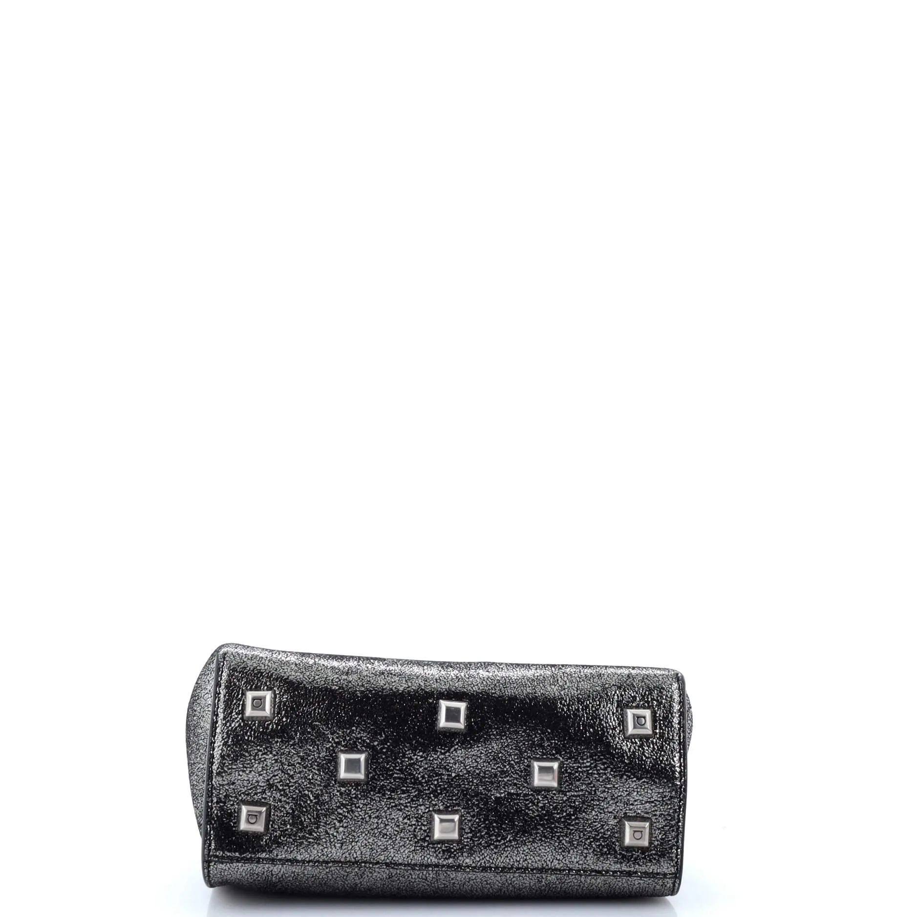 Studio Box Satchel Glitter Leather Small