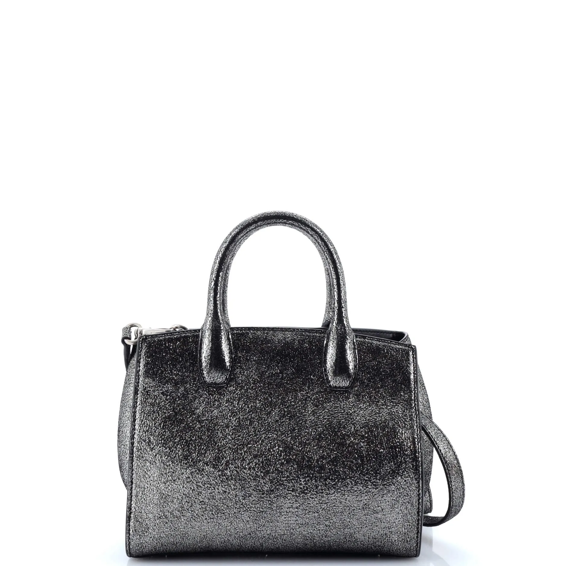 Studio Box Satchel Glitter Leather Small