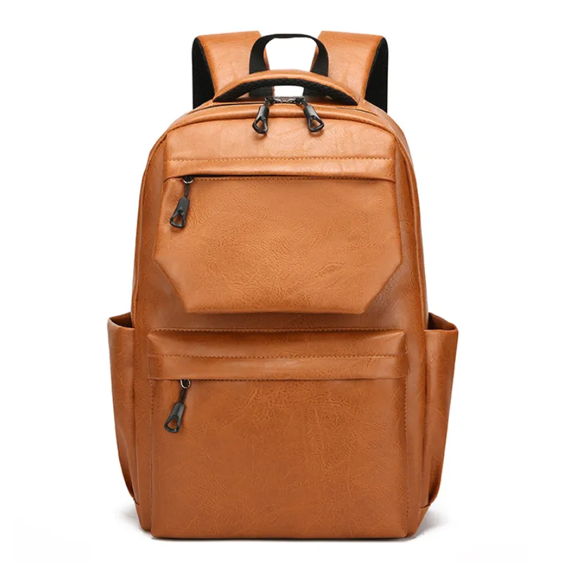 Style PU Leather Fashion Mens Backpack