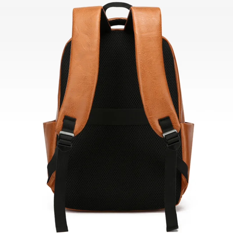 Style PU Leather Fashion Mens Backpack